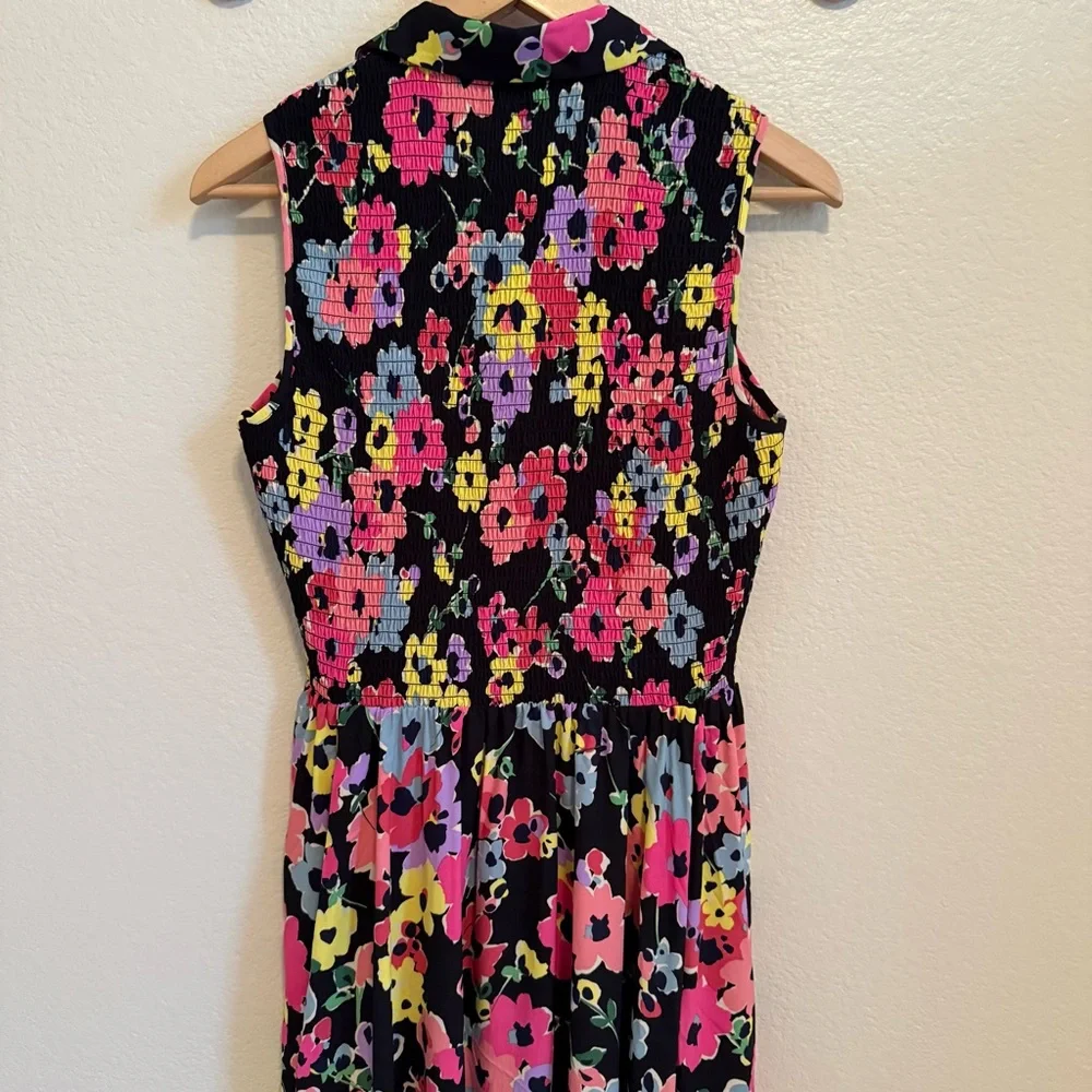 NWT Kate Spade Black Floral Sleeveless Maxi Dress Size 4